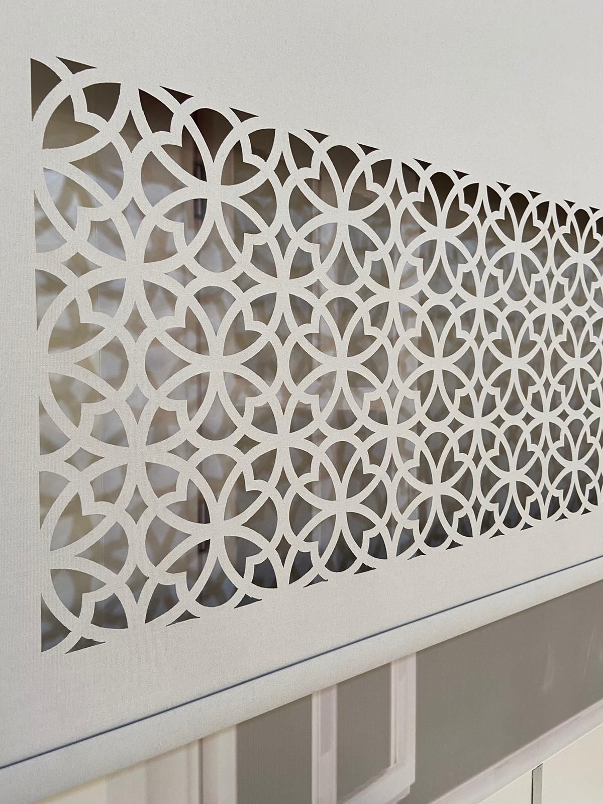 LZR305 Lazer Kesim Stor Perde Gri