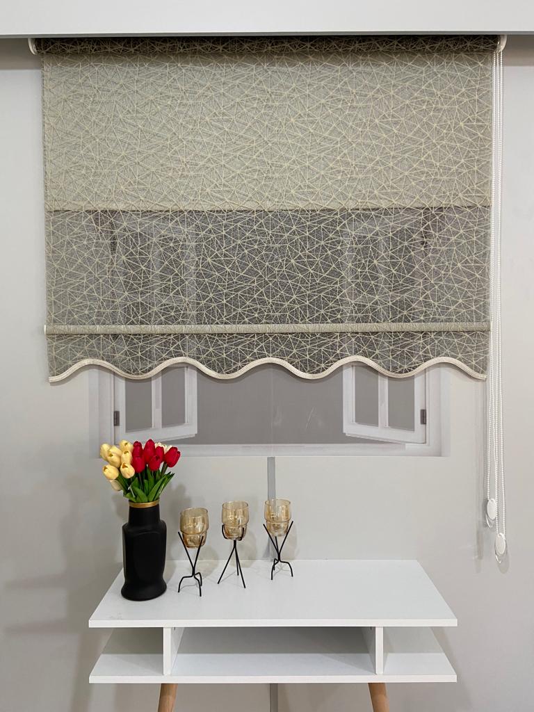 VP1920 Çift Mekanizmalı Tül ve Stor Perde Krem