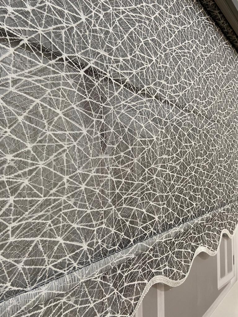 VP1921 Çift Mekanizmalı Tül ve Stor Perde Gri