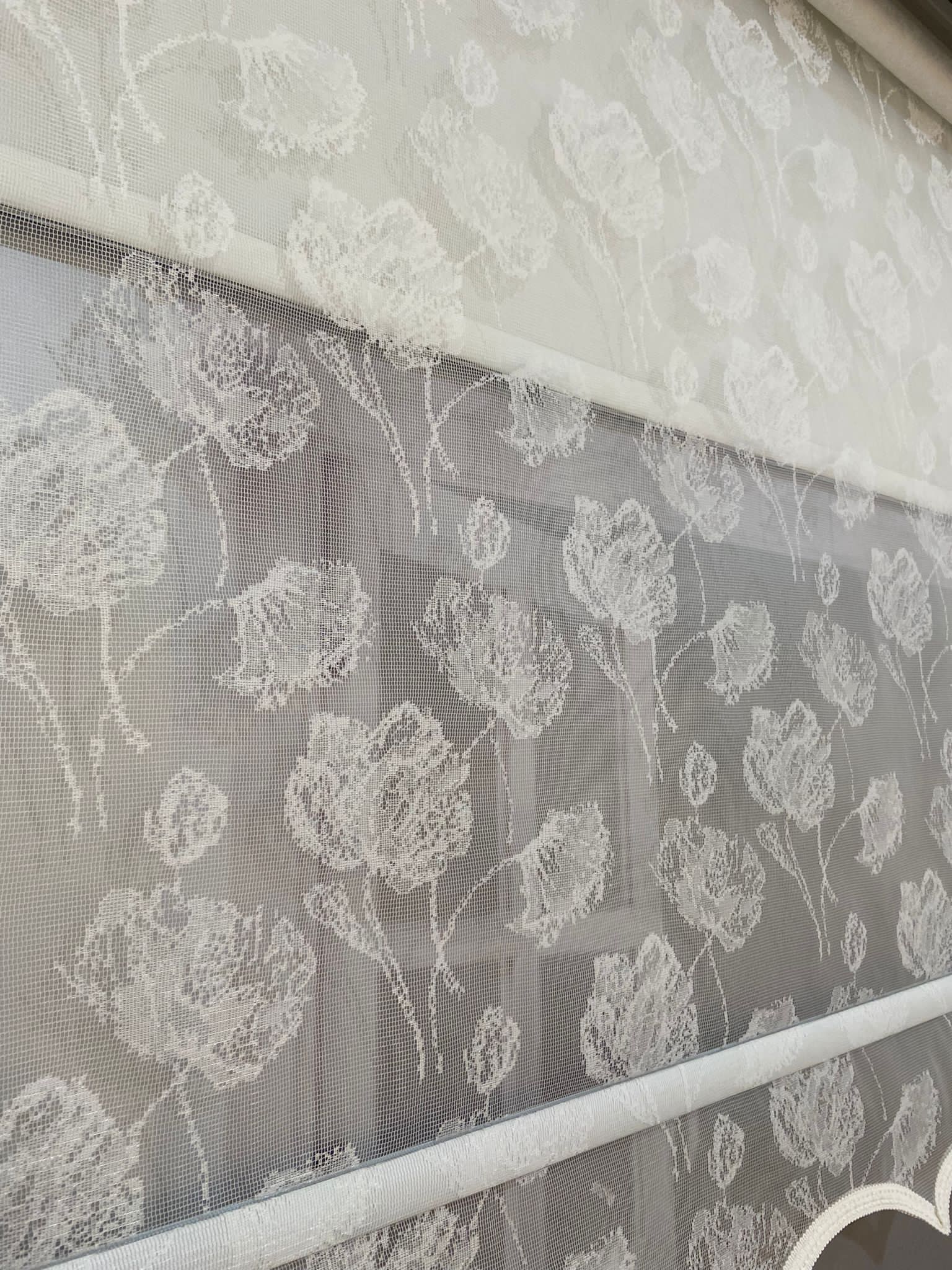 VP1900 Çift Mekanizmalı Tül ve Stor Perde Ekru