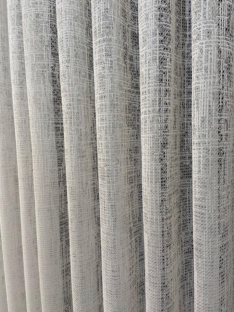VP407 Lüx Fantezi Örme Tül Perde 1/2,5 Pile Ekru