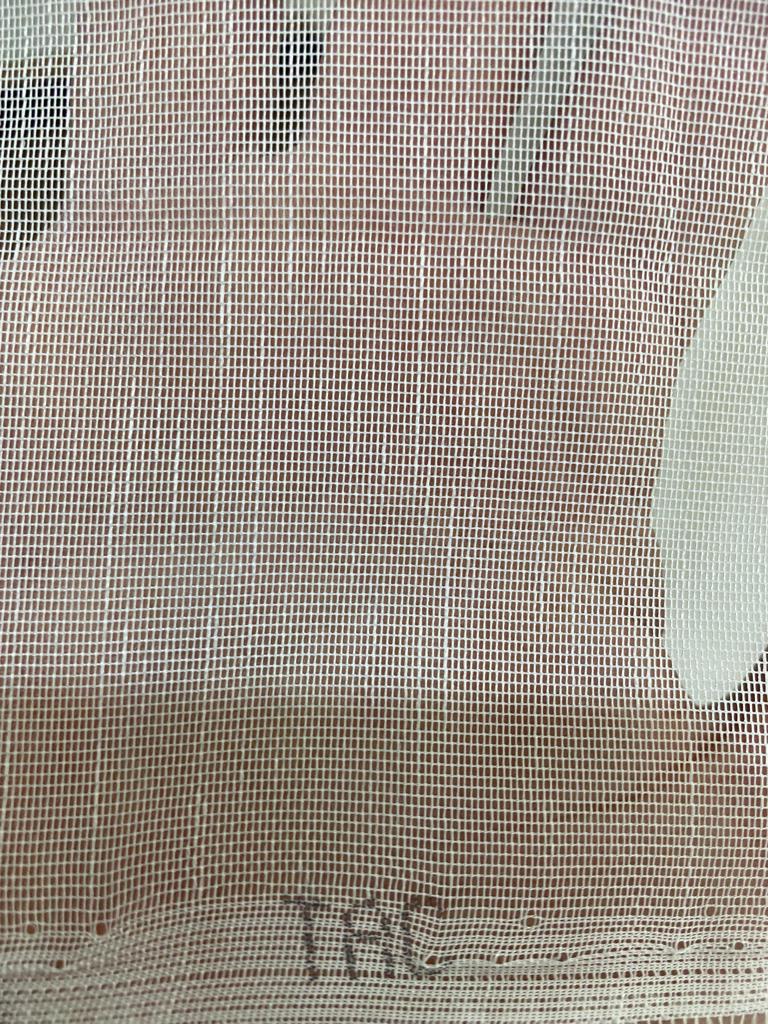 VP503 1. Kalite TAÇ Bambu Tül Perde 1/2,5 Pile Ekru