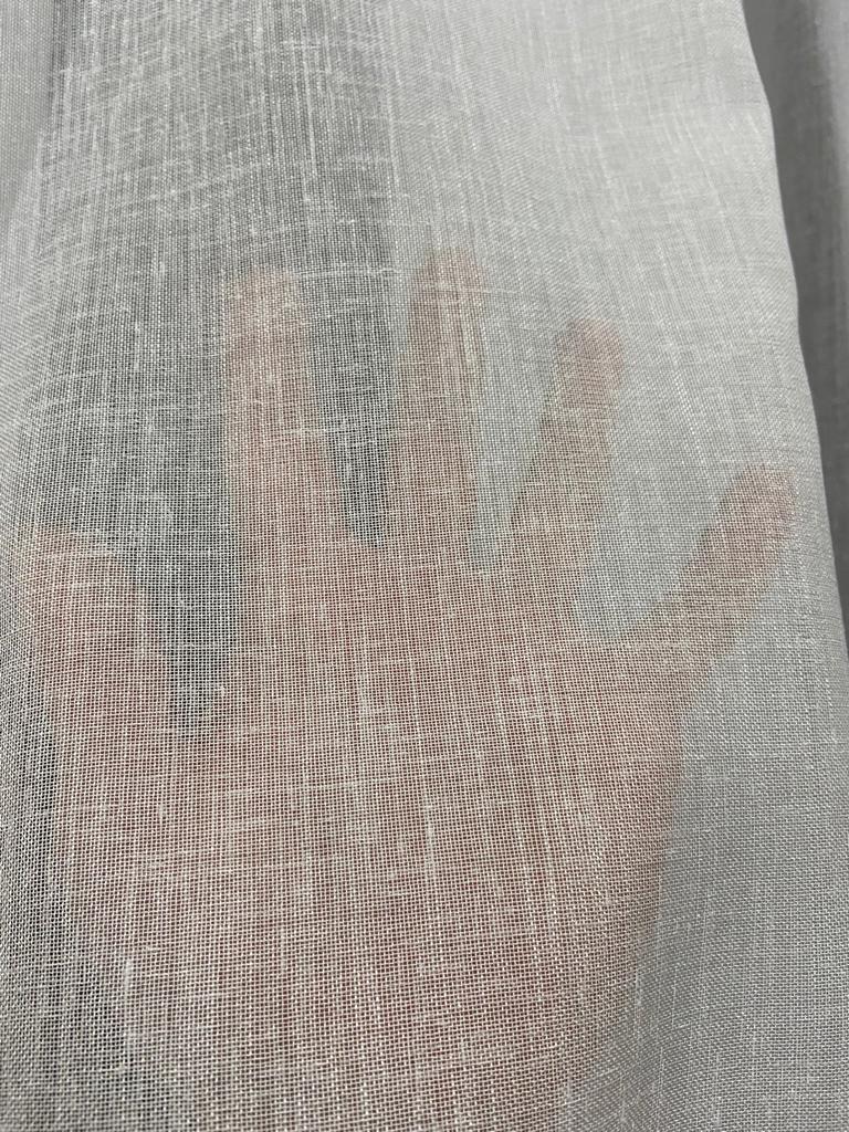 VP504 1. Kalite Foldet Keten Tül Perde 1/2,5 Pile Beyaz