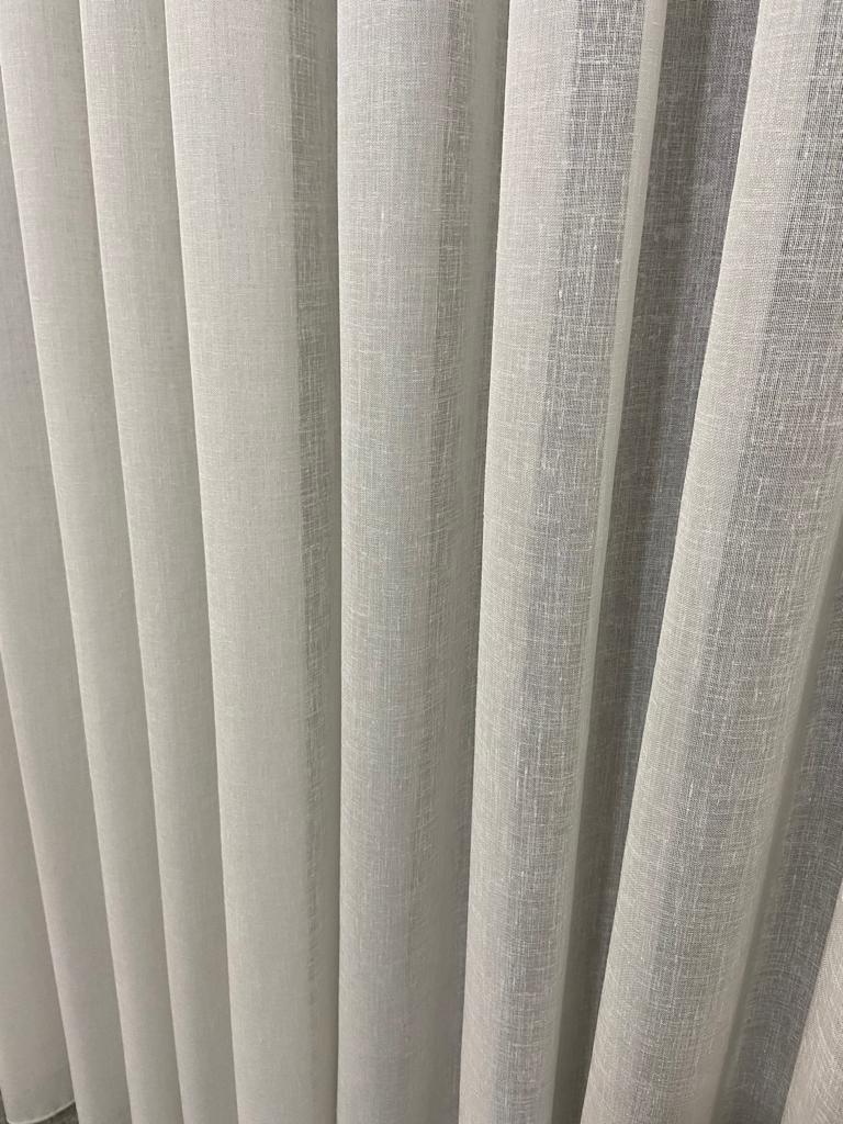 VP504 1. Kalite Foldet Keten Tül Perde 1/2,5 Pile Krem