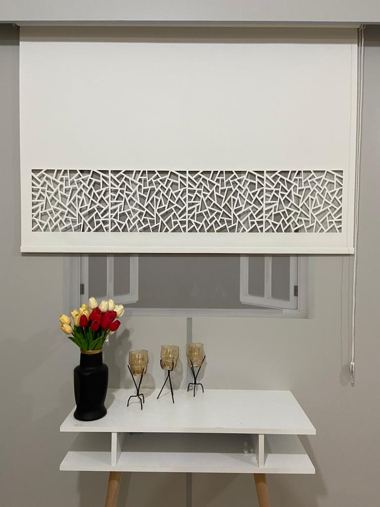  VOLPER LZR320 Lazer Kesim Stor Perde Beyaz Renk