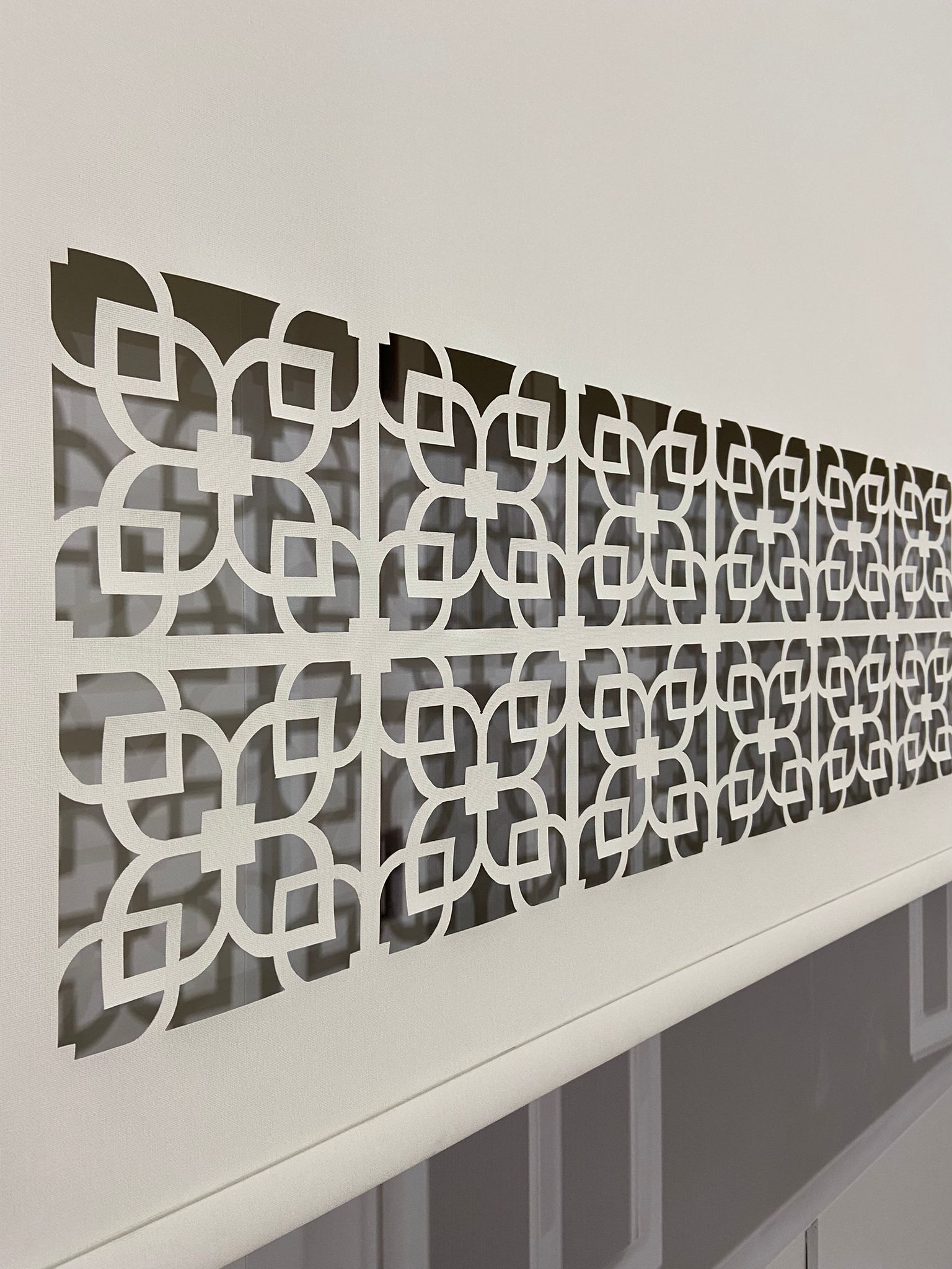 LZR301 Lazer Kesim Stor Perde Krem