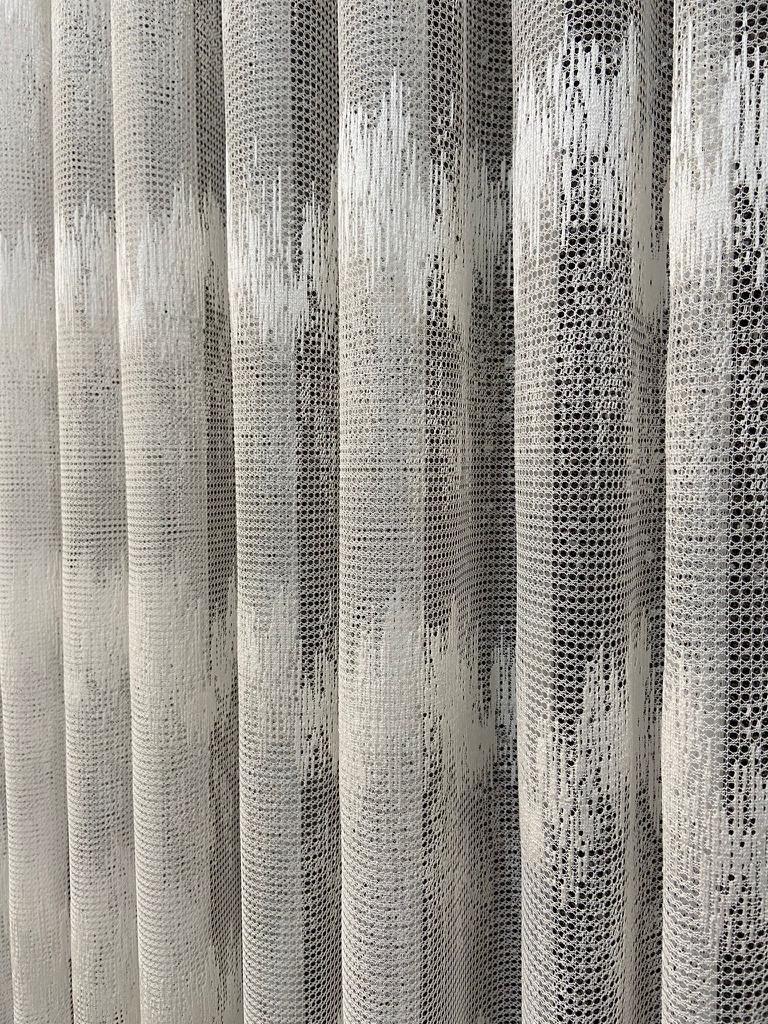 VP410 Lüx Fantezi Örme Tül Perde 1/2,5 Pile Ekru